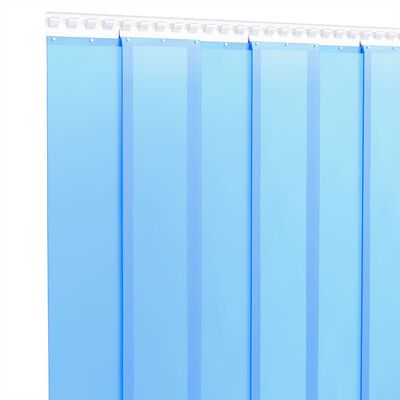 vidaXL Door Curtain Blue 200 mmx1.6 mm 10 m PVC