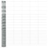 vidaXL Field Fence Silver 25 x 1.6 m Galvanised steel