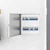 vidaXL Access Panel White 43 x 43 x 3 cm Steel