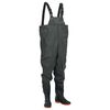 vidaXL Chest Waders with Boots Dark Green Size 44