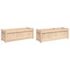 vidaXL Garden Planters 2 pcs Solid Wood Pine