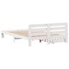 vidaXL Bed Frame without Mattress White 140x200 cm Solid Wood Pine