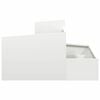 vidaXL Garden Planter White 80 x 80 x 50 cm Cold-rolled Steel