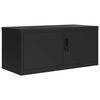 vidaXL File Cabinet Black 90x40x40 cm Steel