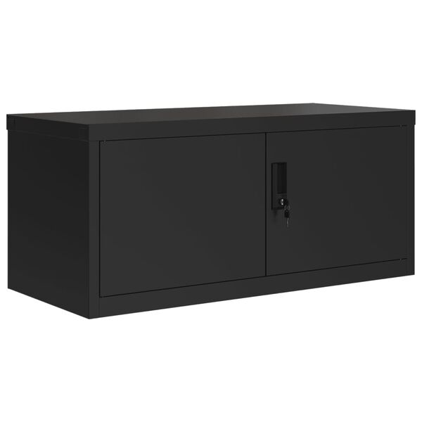 vidaXL File Cabinet Black 90x40x40 cm Steel