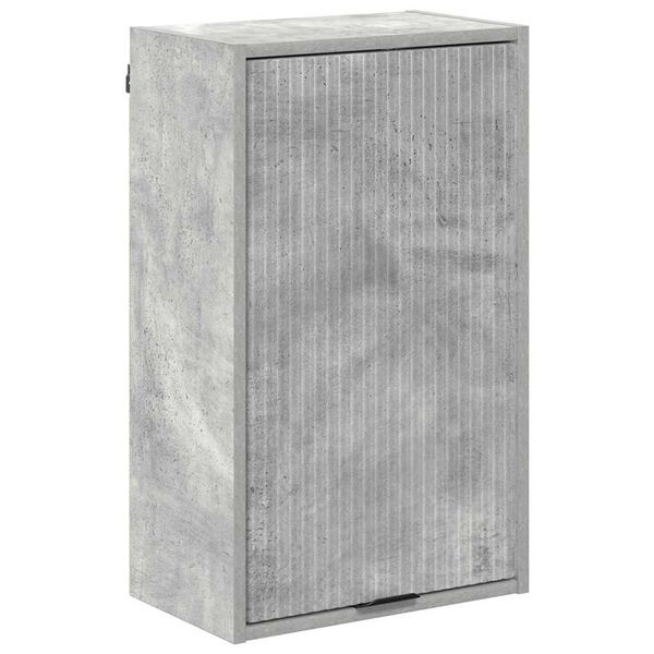 vidaXL Bathroom Cabinet Wall-mounted Concrete Grey 39 x 23.5 x 65 cm