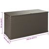 vidaXL Garden Storage Box Brown 120x56x63 cm PP Rattan