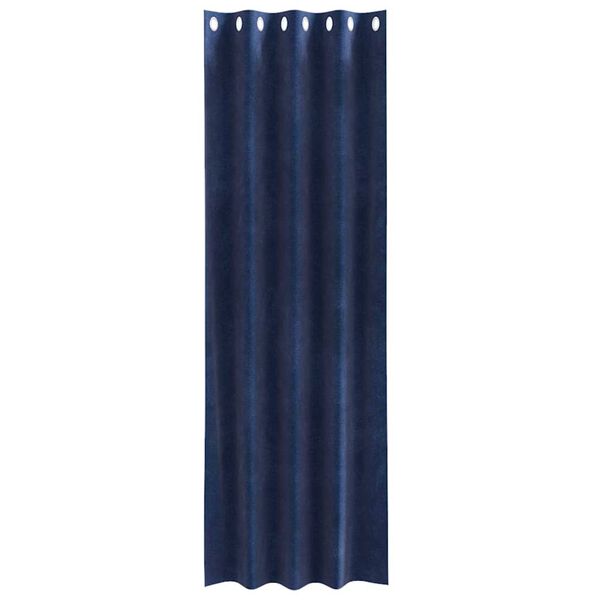 vidaXL Blackout Curtains 2 pcs Dark Blue 140 x 245 cm Velvet
