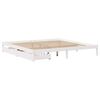 vidaXL Bed Frame without Mattress White 200x200 cm Solid Wood Pine