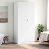 vidaXL Wardrobe White 90x52x200 cm Engineered Wood