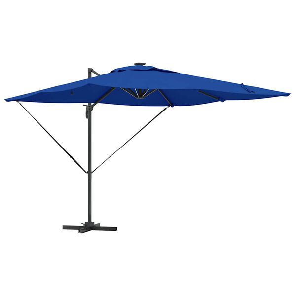 vidaXL Parasol Azure blue 286 x 285 x 270 cm Aluminium