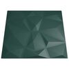 vidaXL Wall Panels 48 pcs Green 50x50 cm XPS 12 m&sup2; Diamond