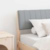 vidaXL Upholstered Headboard Light Grey 75 cm Solid Pine Wood