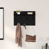 vidaXL Wall-Mounted Coat Rack with Shelf Black oak 60 x 40 x 12 cm