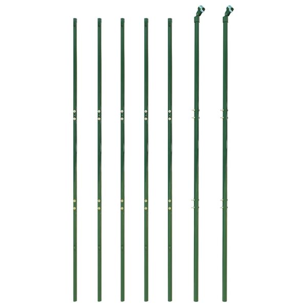 vidaXL Chain Link Fence Green 1.8x10 m