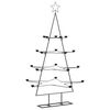 vidaXL Metal Christmas Tree for Decoration Black 140 cm