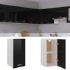 vidaXL Hanging Cabinet Lyon High Gloss Black 29.5x31x60 cm Engineered Wood