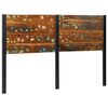 vidaXL Headboard 160 cm Solid Wood Reclaimed and Iron