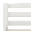 vidaXL Bed Frame without Mattress White Solid Pinewood 120x200 cm