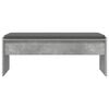 vidaXL Hall Bench with Cushion Concrete Grey 103 x 38 x 40 cm