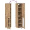 vidaXL Highboard 2 pcs Artisan Oak Engineered Wood