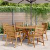 vidaXL 6 Piece Garden Dining Set Solid Wood Acacia