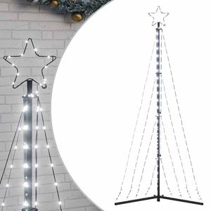 vidaXL LED Christmas Tree 339 LEDs Cold White 182 cm