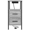 vidaXL Bedside Cabinet Grey Sonoma 30 x 48 x 61 cm Engineered Wood