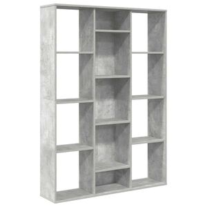 vidaXL Room Divider/Book Cabinet Concrete Grey 100x24x140 cm Engineered Wood