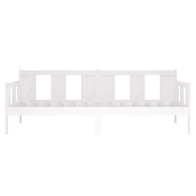 vidaXL Day Bed White Solid Wood Pine 80x200 cm