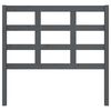 vidaXL Bed Headboard Grey 105.5x4x100 cm Solid Wood Pine