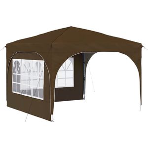 vidaXL Pop-up Party Tent 290 x 290 x 245 cm Taupe