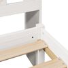 vidaXL Bookcase Bed without Mattress White 140x200 cm Solid Wood Pine