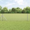 vidaXL Fence Post Silver 50 x 0.8 m (16 x 16 mm mesh) Steel