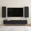 vidaXL TV Cabinet Black 30.5x30x90 cm Engineered Wood