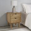 vidaXL Bedside Cabinet OTTA 45x39x57 cm Solid Wood Pine