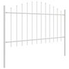 vidaXL Garden Fence White 510 x 100 cm