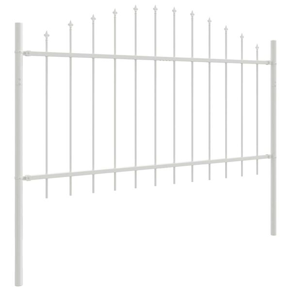 vidaXL Garden Fence White 510 x 100 cm