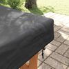 vidaXL Table Cover Plain Black 82 x 182 x 15 cm Fabric