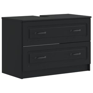 vidaXL Bathroom Sink Cabinet UTRECHT Black 82 x 41x 56 cm