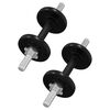 vidaXL Barbell and Dumbbell with Plates 60 kg Cast Iron