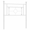 vidaXL Metal Headboard White 90 cm