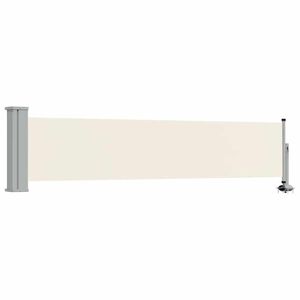 vidaXL Patio Retractable Side Awning 60x300 cm Cream