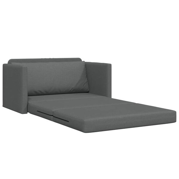 vidaXL Folding Sofa Bed Dark Grey 124 x 71 x 78 cm Fabric