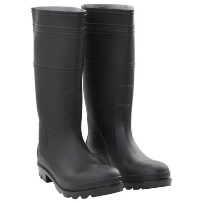 vidaXL Rain Boots Black Size 45 PVC
