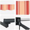 vidaXL Retractable Awning Manual Yellow and Orange 400 x 300 cm