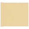 vidaXL Balcony Screen 100 x 400 cm Oxford Fabric Rectangular Sand