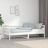 vidaXL Day Bed without Mattress White Solid Wood Pine 80x200 cm