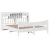 vidaXL Bed Frame without Mattress White 180x200 cm Super King Solid Wood Pine