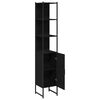 vidaXL Bathroom Cabinet Black oak 33 x 33 x 185.5 cm Engineered Wood